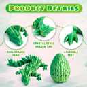 4 Pack 3D Printed Dragon in Egg - Mini 3D Eggs with Articulated Crystal Dragon Inside, Cute Fidget Toy, Birthday Gift, Desk Pet Figure, Easter Basket Essentials (4A1)