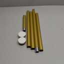 Shower Curtain Rod, 1" Diameter Heavy Duty Tension Shower Rod, Non Slip Adjustable 28-74 inch No Drilling Shower Curtain Rods Spring Tension For Bathroom, Shower Stall, No Rust, Chrome Gold