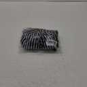 WDIRARA Women's Striped Off Shoulder Drawstring Tie Front Short Sleeve Casual Jumpsuit Pants (X-Large, Black and White)