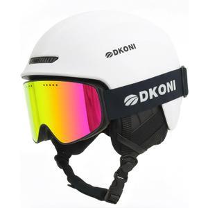 DKONI Ski Helmet with Goggles, Snowboard Helmet for Men & Women, Two-Stage Adjustable Ventilation System, Snow Sports Helmet for Adults, Youth & Big Kids Large