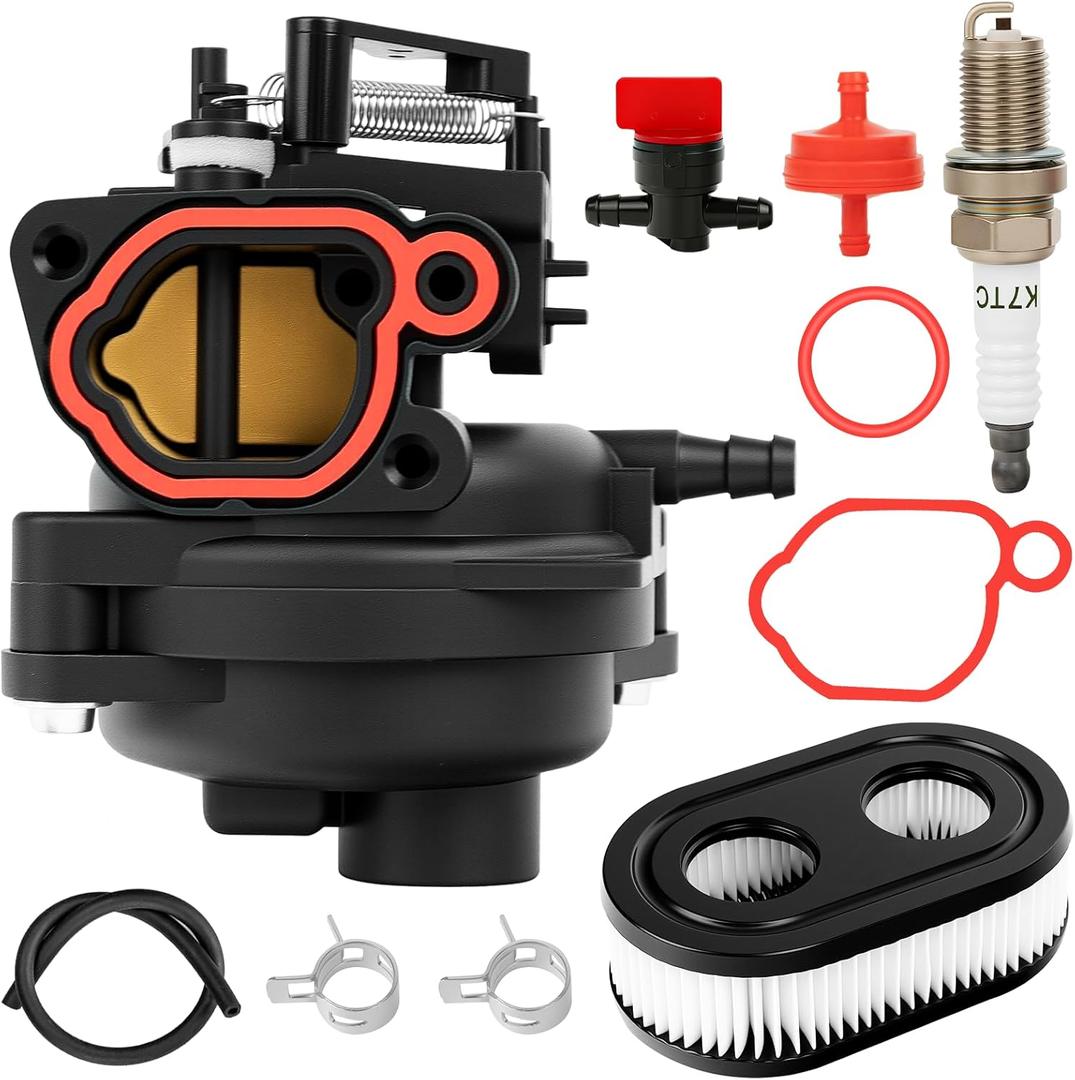 799584 Carburetor Kit Compatible with Briggs and Stratton 594058 594057 592361 594529, 163cc Lawn Mower Parts Fits for Troy Bilt TB110 TB200 103M02 09P702 550EX