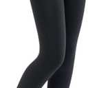 Toddler Dance Tights, Warm Fleece Lined Ballet Tights for Girls, High Elasticity (Black, S)