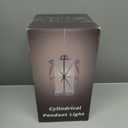 Pendant Lights Kitchen Island with Frosted Glass, Brushed Nickel Hanging Kitchen Lights, Cylindrical Modern Pendant Light, Kitchen Pendant Lighting Over Island, Foyer, Dining Room, Entryway (7''x 10'',1Light (Large))