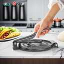 Vivicreate Tortilla Press Cast Iron 7.5 Inch, Heavy Duty Tortilla Maker, Roti Maker, Empanada Press, Dough Press for Tacos Flatbread Plantain, Mexican Kitchen Tool, Prensa Tortillas