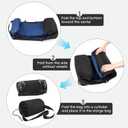 86L 30 Folding Duffle Backpack with 2 Wheels,Travel Bag with Separate Shoe Compartment,Navy Blue