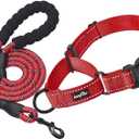 haapaw 2 Packs Martingale Dog Collar with Quick Release Buckle Reflective Dog Training Collars for Small Medium Large Dogs,Size: L-Martingale collar