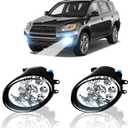 LED Fog Light For 2006-2012 Toyota RAV4 Pair Bumper Fog Light Driving Lamp Bulbs Replacement Fog Light Assemblies,6000k White,Pack of 2