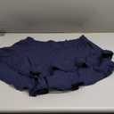 Flowy Shorts for Women Boho Ruffle Skirt Crochet Tiered Mini Skort High Waisted Butterfly Golf Tennis Casual Summer (Medium, Navy)