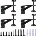 4 Pcs Undermount Sink Brackets, Undermount Sink Support, Sink Repair kit, Brackets for Narrow Cabinet,Sink Bracket for Kitchen