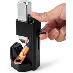 Hammer Lug Crimper Tool for 8 AWG to 0000 AWG Battery & Welding Cables, Heavy Duty Crimping for Electrical, Automotive & Industrial Applications