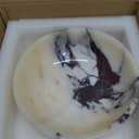 Luxury decorative marble bowl for home decoration for decoration,Key bowl for entryway table, Catchall for coins, change candy, organizer marble tray. (Round-Calacatta Viola)