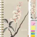 HARDCOVER 2025 Planner, 5.5"x8": 14 Months (November 2024 - December 2025), Daily Weekly Monthly Planner, Yearly Agenda, Bookmark, Pocket Folder and Sticky Note Set (Orchid)