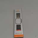 Bandletic Watchband Compatible with Apple Watch Ultra Band/Apple Watch Ultra 2 Band - Durable Silicone Magnetic Bands for iWatch Series 11 10 46mm, 9/8/7 45mm, SE3/6/5/4 44mm, 3/2/1 42mm, Black/Orange