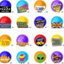 Throwback 90s Hanging Swirls - 32 Pieces - Back to the 90s Party Decorations, Supplies and Favors