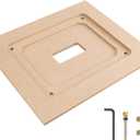 O'SKOOL Router Table Insert Plate Template Kit  Includes MDF Routing Template, Threaded Inserts, Router Bits for 9-1/4 x 11-3/4 Standard Plates, RTS020