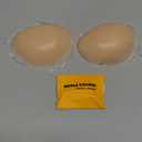 Adhesive Bra Strapless Sticky Invisible Push up Reusable Silicone The Best Off Backless Viscous for Women (Nude)