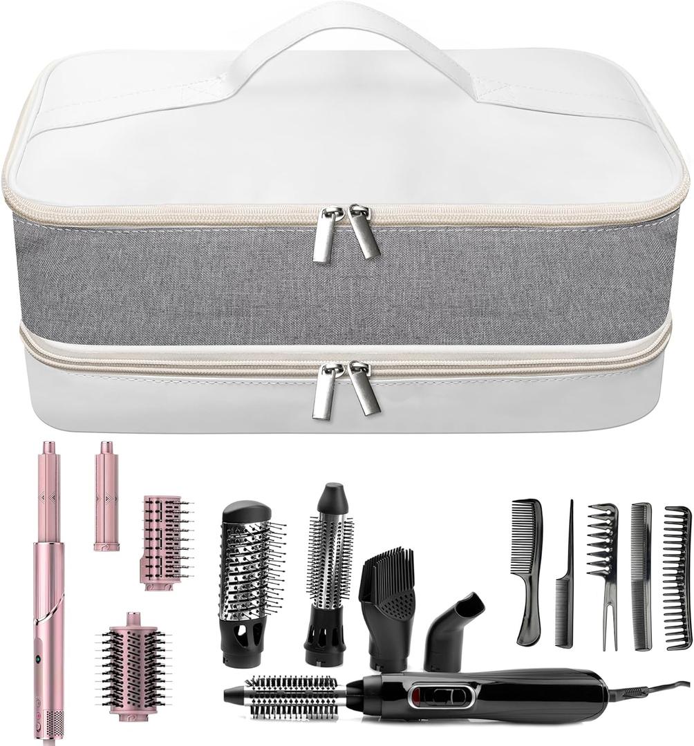 Case Compatible with Shark Flex Style, Travel Case for Dyson Airwrap Hair Tools Travel Bag, Suitable for Daily Finishing Double Structure Portable Tote Bag