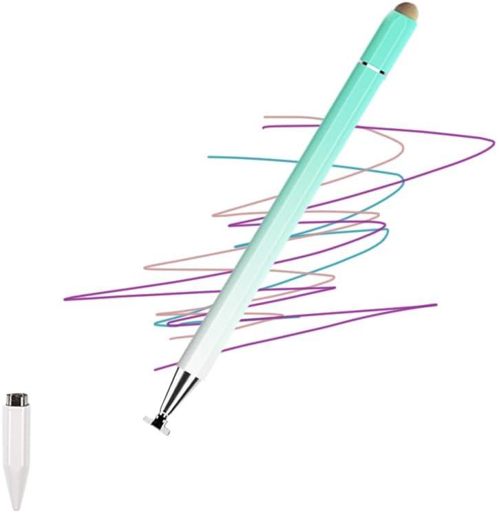 [3-in-1 High Precision Stylus Pen] 3-in-1 Stylus Pen for Touch Screen, High Precision and Sensitivity, Suitable for iPhone/iPad/Android Tablets, Compatible with All Touch Screens,Light Green