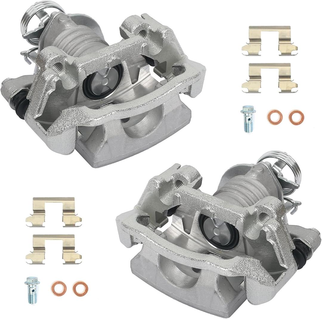 KUSATEC 18B4893 18B4892 Rear Disc Brake Caliper Fit for Chevy Cobalt 2005-2008,HHR 2008-2010,Malibu 2004-2012; Pontiac G5 2007-2009.G6 2005-2010.Saturn Aura 2007-2009