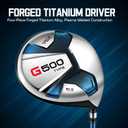 PGM G500 Mens Complete Golf Club Set Titanium Driver, Draw-Biased Hybrid, High-Strength Irons, Forgiving Putter, Stand Bag with 5 Headcovers, Size: [Right Hand][Length: Standard]