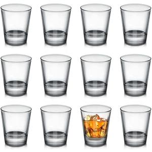 OBTANIM 11 Pack Shot Glasses, 1.5 oz Clear Shot Glass Cups Set with Heavy Base for Bar Restaurants Home