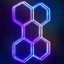 24 Pack Remote Hexagon Lights,RGB Garage LED Panel Light,358 Modes,IP54,LED Ceiling Lights for Party,Gaming (Rgb 5hex)