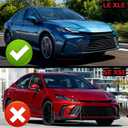 Front Bumper Lip Splitter Spoiler Compatible with Toyota Camry LE XLE 2025 2026 Accessories, Air Chin Exterior Body Kit (Gloss Black)