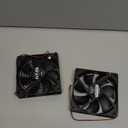 12025 Cooling Fan 120mm x 120mm x 25mm DC 12V 2Pcs Dual Ball Bearings Brushless 2Pin XH2.54 2700RPM