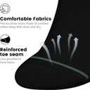 10 x wernies 10 Pairs No Show Socks Men Low Cut Ankle Short Casual Thin Invisible Socks with Non Slip Grips (Black)