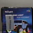 Nilight 4PCS 17.5inch Double Row LED Wheel Ring Lights RGB with APP and Remote Control Neon Light w/Turn Signal and Braking Function Dual Row for Car Van SUV Truck