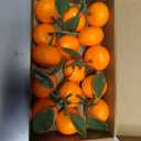 WILLBOND 15 Counts Artificial Mini Orange Simulation Decorative Tangerine Kitchen Table Fake Orange Realistic Artificial Fruit Bowl Tray Faux Fruit for Home Party Kitchen Festival Decor