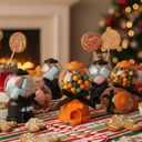 Blosssound 24 Set Candy Party Favors Mini Gumball Machine 3.8 Inch Candy Holder Dispenser Plastic Candies Box for Christmas Birthday Wedding Gift Prizes Party Decor(Halloween)