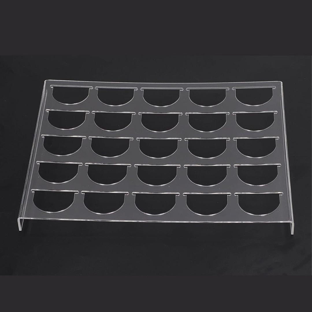 Coffee Capsule Holders, Plastic Coffee Capsule Storage Tray (32x25cm) Compatible for 25 Pods Capacity