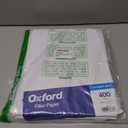 Oxford Filler Paper, 8-1/2" x 11", 4 x 4 Graph Rule, 3-Hole Punched, Loose-Leaf Paper for 3-Ring Binders, 400 Sheets Per Pack (62360),White (Letter)