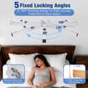 Bed Mobility Assist Handle, Wall-Mounted Bedside Support Handle