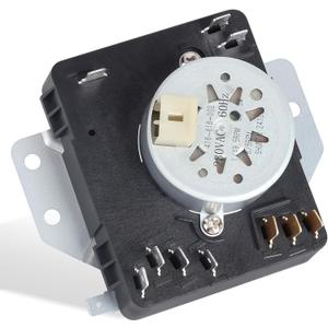 W10185982 Dryer Timer Compatible with Whirlpool, Maytag WED4815EW1, WGD4800XQ0, YWED5200VQ1, WPW10185982 Dryer Timer Replacement for 418-618-20-b5, PS11749831, 230V 60Hz, OEM Quality