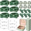 30 Pcs Spa Party Bridesmaid Proposal Gifts Bridal Party Favor Bridal Jewelry Boxes Hair Clip Scrunchies Headband Knot Bracelet Graduation Gift(Sage Green)