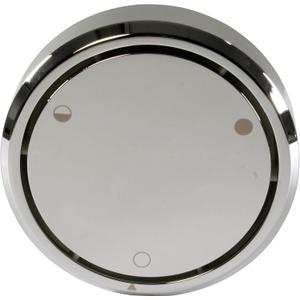 Westbrass D493CHM-05 Universal Patented Deep Soak Round Replacement 2-Hole Bathtub Overflow Cover for Full and Over-Filled Closure, Polished Nickel (1 Pack)