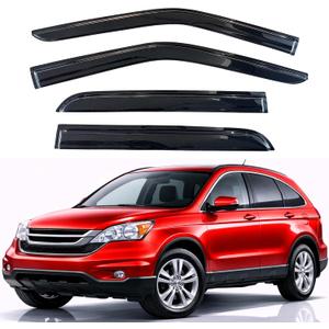 KPY Rain Guards Fit for 2007-2011 Honda CRV, Out-Channel Window Visors Vent Wind Deflectors 4PC, Car Accessories for 07-11 CR-V