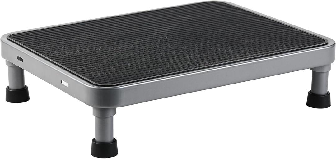 Heavy-Duty One Step Stool with Carry Handle – 4.1" Low Foot Stool, Non-Slip Rubber Platform, 500lb Capacity – Portable Safety Step Stools for Adults, Seniors, Bathroom, Bed, SUV, 17"x13"