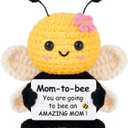 Mom to Be Gifts, Pregnancy Gifts for Expecting Mom, First Time Moms, Wife, Friend, Sister, Mommy to Be Gift, Gift for Pregnant Women, Cute Handmade Crochet Bee Support Present