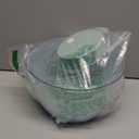 COOK WITH COLOR Electric Salad Spinner, Round 4.5L Capacity  Fast Drying & Easy Spin for Fresh Greens, Green