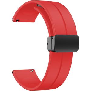Magnetic Watch Band 22mm 20mm 19mm 18mm 16mm With Quick Release Soft Silicone Sport Watch Band for Men Women, Magnetic Silicone Replacement Strap