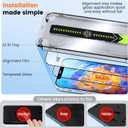 Unbreak 9H Glass for iPhone 12 pro MAX Screen Protector [Auto-Dust Removal, Bubble Free] 1:1 Full-Coverage Tempered Glass Ultra HD Clear, Case Friendly, 2-Pack