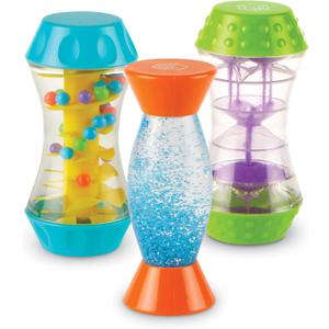 Learning Resources Sensory Trio Fidget Tubes - Tactile Play Tools, Kids Travel Essentials Toys, Self-regulation Aids, Calm Down Corner Supplies, Bin Activities