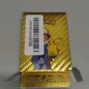 Culaccino 55 PCS Gold Cards Packs Vmax V EX GX Rare Golden Cards Deck Box Gold Foil Card for Fans/Kids/Collectors Gifts (No Duplicates) (Golden)