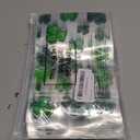 Frienda 60 Pcs St Patrick's Day Treat Bags Bulk Plastic Shamrock Zip Candy Bags Bulk Green Irish Party Favor Gifts with Handles for Saint Patrick's Day Leprechaun Birthday Party Supplies