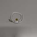 CollarDirect Leather Cat Collar, Cat Safety Collar with Elastic Strap, Kitten Collar for Cat with Bell Black Blue Red Orange Lime Green (8-11 Inch, White)