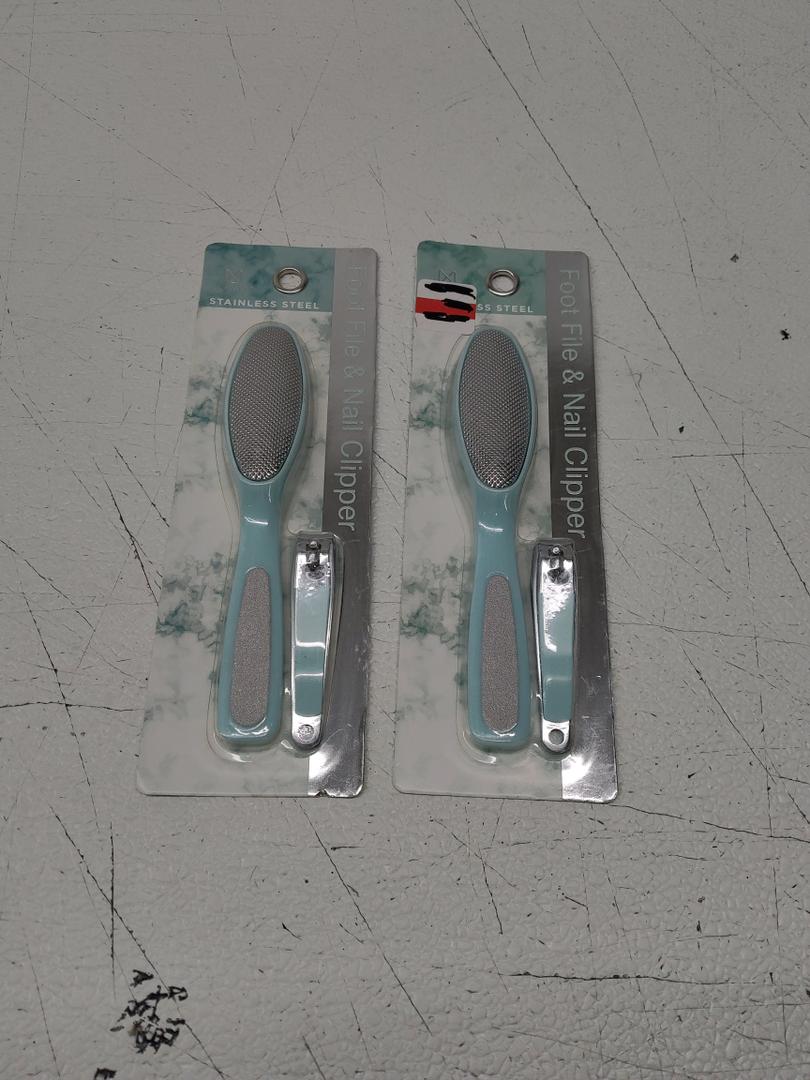 Foot File And Clipper 2pcs