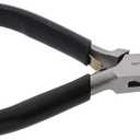 The Beadsmith Double Nylon Jaw Chain Nose Pliers, 4.75 inches (120mm), Black PVC Comfort Grip Handle, with Double Leaf Spring, protects wire when bending and looping